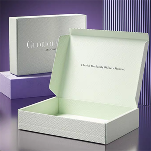 กล่องกระดาษสำหรับจัดส่งสินค้าสุดหรูแบบกำหนดเอง ผลิตจากกระดาษพิเศษที่มีพื้นผิวโดดเด่น ขั้นต่ำในการสั่งซื้อ 50 ชิ้น ออกแบบ/ตัวอย่างฟรี - Product Image 1