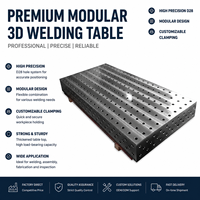 Table de soudage 3D robuste et flexible, plateforme de soudage en acier moulé anti-déformation, accessoires complets pour l'assemblage et le soudage en atelier