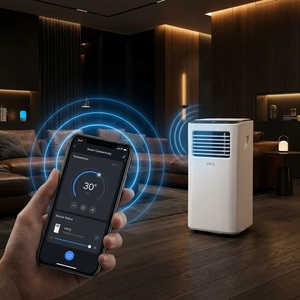 Climatiseur portable électrique 9000 BTU à refroidissement unique, réfrigérant R290, haute efficacité, unité mobile pour maison et bureau, Wi-Fi - Product Image 6