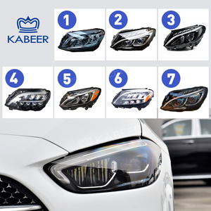 Faro LED para <span class=keywords><strong>Mercedes</strong></span> <span class=keywords><strong>Benz</strong></span> Clase C W205 S205 C205 A205 C63 C200 <span class=keywords><strong>C180</strong></span> C300 C43 C260, Actualización de Faro Delantero - Product Image 3