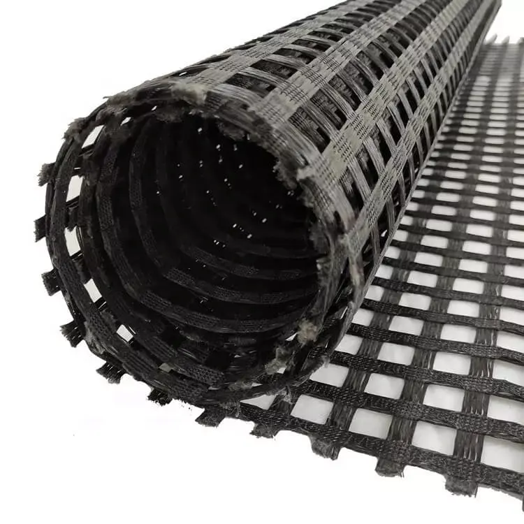 Embankments and Soil Slope Walls Reinforcement Geogrid High Strength biaxial Polyester Geogrid price