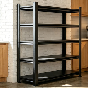 Étagère métallique large à 5 niveaux pour entrepôt américain, unité de rangement réglable pour garage, sous-sol, supermarché - Product Image 1