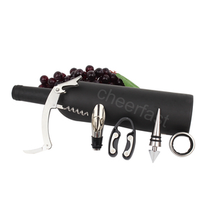 Đám Cưới 5 Pcs Rượu Vang Corkscrew Kit Rượu Vang Công Cụ Phụ Kiện Quà Tặng Thiết Lập Opener Nút Pourer Rượu Vang Phụ Kiện Quà Tặng Thiết Lập Cho Sinh Nhật - Product Image 3