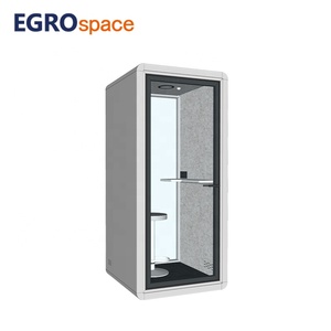 EGROspace Modern Commercial Acoustic Cabin Privacy Work Soundproof Movable <strong>Telephone</strong> Booth Office Pod - Product Image 2