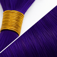 Cheveux en vrac pour usines de perruques, cuticules alignées, double tirage, texture lisse, 100 % cheveux humains Remy en vrac.