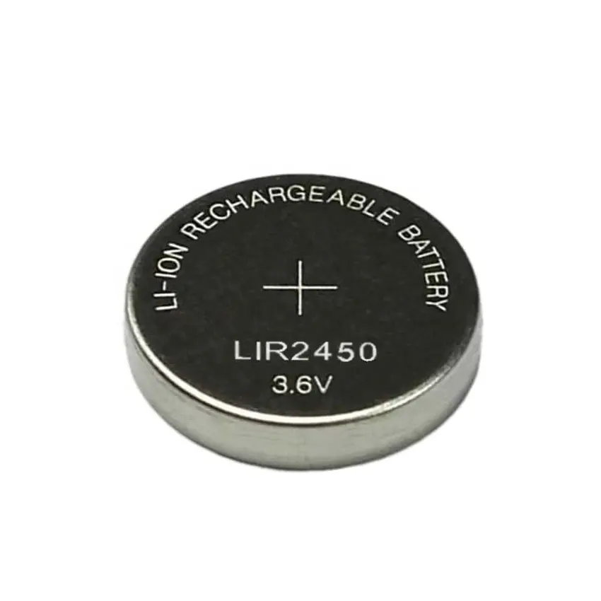 Pin Sạc Li Ion Hình Cúc Áo LIR2450 120MAh 3.6V Mini Batterie Pila Với Giá Trực Tiếp Từ Nhà Máy