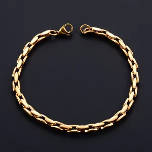 Chaîne de bracelet en acier inoxydable de 4,2 mm pour femmes et hommes, style punk rock, bijoux en métal épais, bracelet de cheville, chaîne de main - Product Image 1
