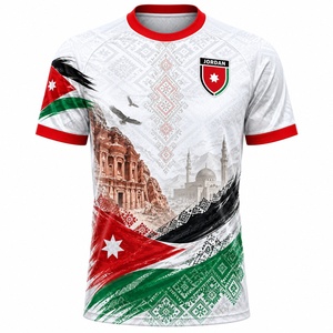 Maglia da Calcio 2026 della Nazionale Giordana, Versione Home e Away, per Giocatori e Tifosi, Uomo e Donna - Product Image 1