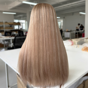Jewish <b>Wig</b> Human Hair HD <b>Lace</b> Front Sheitel Kosher <b>Wig</b> Natural Straight Pre Plucked Ready To Wear - Product Image 1