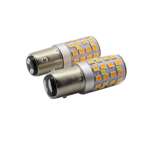 BAY15D LED Ampul 1157 Switchback 6V <span class=keywords><strong>12V</strong></span> Çift Renkli Beyaz Kehribar Antik Araç Gösterge Paneli Sinyal Lambası Pozitif Topraklama - Product Image 5