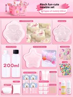 Kit de fabrication de jouets anti-stress en forme de patte de chat en silicone pour enfants de 5 à 7 ans, unisexe, jouets à presser faits à la main