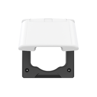 Boîtier d'interface pliable manuel multifonction en PC, protection étanche, cache-prise extérieur, accessoires pour camping-car