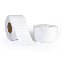 Autocollant d'étiquette de code à barres thermique direct 4x2 pouces vierge personnalisée 100x50mm étiquette thermique 4x2