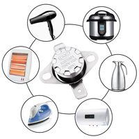 Protector Térmico Bimetálico KSD301, Interruptor de Temperatura para Electrodomésticos del Hogar y Automóviles, Componentes Electrónicos con Reinicio Automático