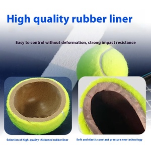 Độ Đàn Hồi Cao 3-Gói Bóng Tennis Cho Người Lớn Len Bền Với Áp Lực-Miễn Phí Cao Su <span class=keywords><strong>Core</strong></span> Cho Cạnh Tranh Đào Tạo - Product Image 5