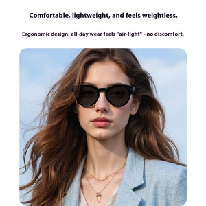 800W HD Camera New ai thông minh kính với Dịch giọng nói video cuộc gọi tính năng cho <span class=keywords><strong>Bluetooth</strong></span> IPX-5 không thấm nước đen - Product Image 3