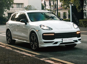 ชุดแต่งกันชนหน้า-หลัง Cayenne รุ่นเก่าเป็นรุ่นใหม่ 9Y0.1 Turbo+<span class=keywords><strong>TKT</strong></span> สำหรับ Cayenne ปี 2011-2014 (วัสดุ ABS+PP+อลูมิเนียม) - Product Image 3