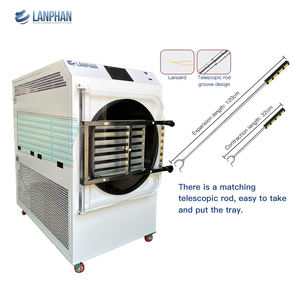 LANPHAN 55-60kg 14 plateaux industriels double compresseurs grand lyophilisateur de séchage sous vide pour aliments fruits légumes - Product Image 4