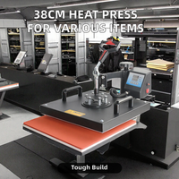 Nueva condición Manual 38*38CM máquina de prensa de calor plano para camiseta caja del teléfono rompecabezas vidrio madera roca sublimación impresión ropa