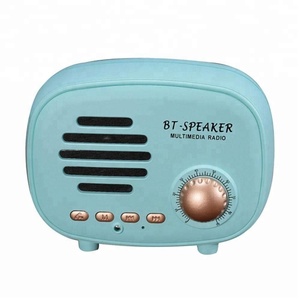 Rétro Forme De <span class=keywords><strong>Radio</strong></span> Sans Fil Stéréo Bluetooth Haut-Parleur BT avec <span class=keywords><strong>Son</strong></span> HD <span class=keywords><strong>Radio</strong></span> <span class=keywords><strong>FM</strong></span> - Product Image 1