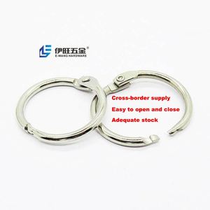 Anneaux de reliure à charnière YIWANG de 1 pouce pour scrapbooking et artisanat, anneaux de livre argentés - Product Image 1