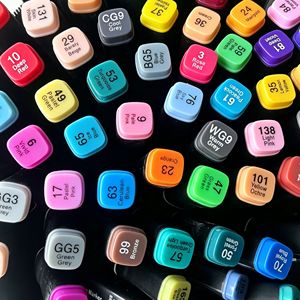 Marcadores de Doble Punta para Arte, Pintura con Alcohol, Dibujo, 80 Colores, Set de Dibujo, Colores Vibrantes, para Niños y Adultos - Product Image 3