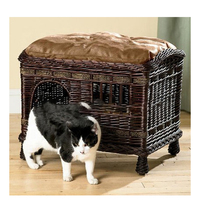 Maison pour chat en rotin écologique