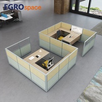 Station de travail moderne EGROspace, bureau individuel, mobilier de séparation, bureau modulaire, cubicle de bureau