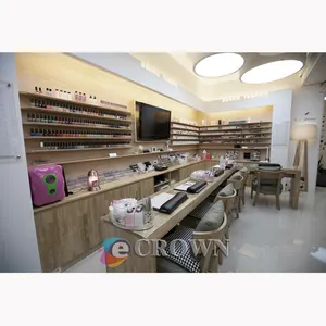 Commercial nail Retail shop showcase utility design manicure furniture OEM