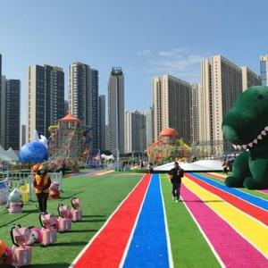 Prix <span class=keywords><strong>de</strong></span> gros 15mm <span class=keywords><strong>gazon</strong></span> court rouge <span class=keywords><strong>gazon</strong></span> synthétique coloré 10mm tapis d'herbe rouge pour parc d'attractions - Product Image 6