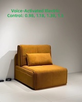 Canapé-lit électrique intelligent à commande vocale, design moderne ergonomique, minimaliste, une place