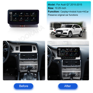 Mookaka 10.25 ''rhd Linux Android Auto Carplay cho Audi Q7 2010 2015 xe đa phương tiện ô tô GPS NAVI đài phát thanh xe hơi Stereo Đầu - Product Image 2