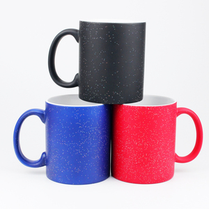 Rosso nero blu 11Oz 350ml sublimazione Glitter Magic Ceramic day gift san valentino manico rotondo regali personalizzati decorazione della <span class=keywords><strong>casa</strong></span> tazza - Product Image 1