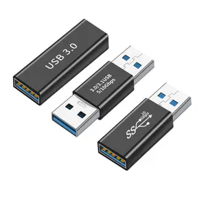 หัวต่อ USB 3.0ขนาด5GB,คอนเนคเตอร์ตัวแปลง Fmale-Female ตัวผู้-ตัวเมียหัวต่อแบบตัวคู่ต่อทนทานสำหรับพีซีแล็ปท็อป