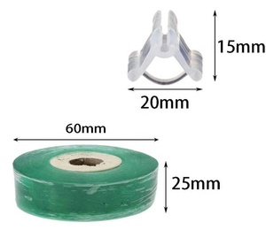 100 pièces Clips de ruban de greffage 1 paquet ruban de greffage Support de tige de plante Clips de fixation de <span class=keywords><strong>vigne</strong></span> Clips de croissance de semis accessoire de jardinage - Product Image 2