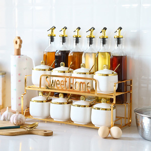 En céramique pot à <span class=keywords><strong>condiments</strong></span> Cuisine récipient à <span class=keywords><strong>condiments</strong></span> Sel sucre pot Ménage ensemble - Product Image 3