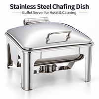 Chauffe-Plats de Luxe Style Arabe Royal 6L pour Hôtels, Plats de Service pour Traiteur, Réchauds de Buffet pour Mariages et Banquets