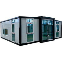 Maison préfabriquée prête à l'emploi avec 3 chambres, maisons modulaires préfabriquées, maison conteneur extensible, mini-maisons