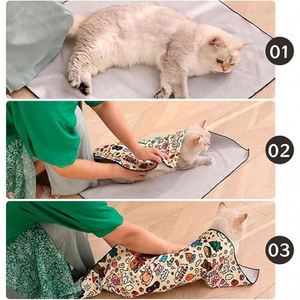 Bolsa de Sujeción para Mascotas, Autoadhesiva, Anti-Mordidas, Anti-Arañazos, Envoltura de Tela Fija para Perros y Gatos, Incluye Cortauñas - Product Image 5