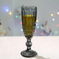 Verres à eau vintage, verres à cocktail colorés, verres à vin avec bord doré, verrerie pour mariage et fête, gobelets verts, bleus, violets, roses