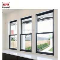 Ventanas Abatibles de Estilo Australiano Moderno con Revestimiento de Aluminio, Aislamiento Acústico, Doble Vidrio de Seguridad, Mecanismo de Apertura con Manivela, Doble Acristalamiento