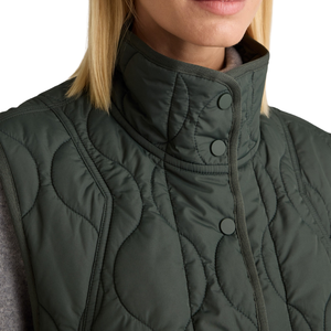 Estilo de tendencia Invierno Mujer Cuello alto Abajo Ropa A prueba de viento Mujer Puffer Chaleco acolchado - Product Image 3