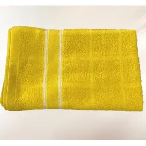 Serviettes de bain Leslie 100% coton, couleur unie, rectangulaires, pour usage domestique - Product Image 1