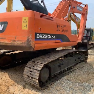 Excavadora de cadenas Doosan DH220LC-7 usada en buen estado, 22 toneladas, original de Corea, maquinaria de construcción de alta calidad. - Product Image 2