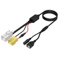 Adaptateur audio stéréo pour voiture CHELINK avec câble AUX, connecteur USB et prise d'entrée auxiliaire 3,5 mm pour Ford Falcon Territory
