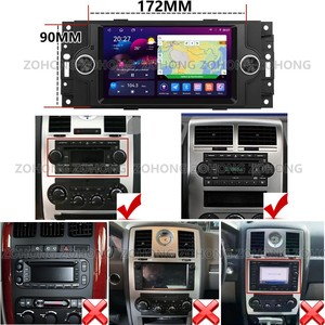 Reproductor Multimedia de Video <span class=keywords><strong>para</strong></span> Auto con Android Auto, Autoradio con Navegación GPS, Unidad Principal 4G Carplay <span class=keywords><strong>para</strong></span> Dakota 2005-2008, Radio Estéreo <span class=keywords><strong>para</strong></span> Auto - Product Image 2