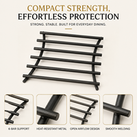 Socle en métal pour casseroles, protection de table résistante à la chaleur, support carré pour casseroles chaudes, tapis de table de cuisine, OEM ODM