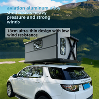 Tente de toit de voiture électrique en alliage d'aluminium à double couche, en tissu Oxford, design gonflable, une chambre, panneaux solaires, ouverture automatique