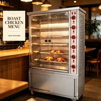 Four à rôtir commercial électrique et à gaz pour viande, porc, poisson, poulet