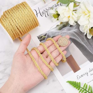 5Mm 3-Ply Xoắn Polyester Satin Dây Sáng Bóng Trang Trí DIY Thủ Công Mỹ Nghệ Trang Trí Nội Thất Rèm Túi Dây Rút Cho Tráng Hàng May Mặc - Product Image 4